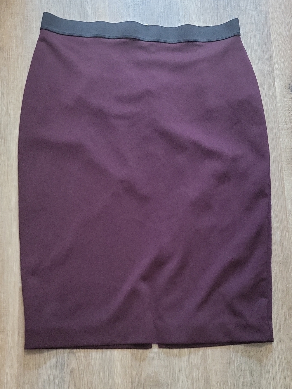 Alfani Plum Pencil Skirt with Dark Waistband